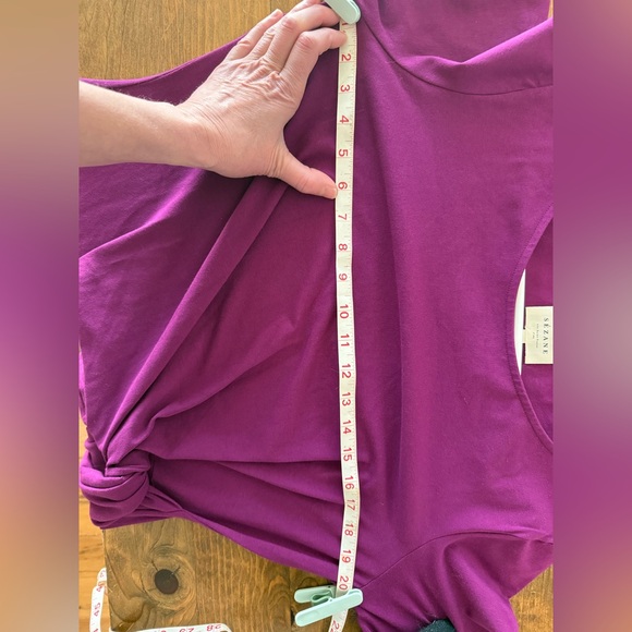 Sezane Pippa Short Dress Plum - Size L - Picture 6 of 7